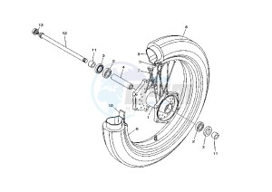 XVS DRAG STAR 1100 drawing FRONT WHEEL