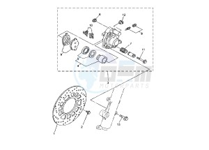 DT RE 125 drawing FRONT BRAKE CALIPER