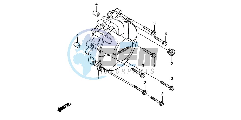 GENERATOR COVER (CBF600S8/SA8/N8/NA8)