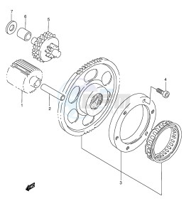 VL1500 (E2) drawing STARTER CLUTCH