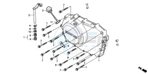 XL650V TRANSALP drawing RIGHT CRANKCASE COVER