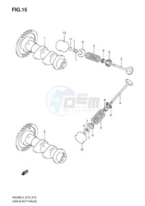 AN400 ABS BURGMAN EU-UK drawing CAM SHAFT, VALVE