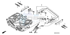 ST1300AC Pan Europoean -ST1300 CH drawing THROTTLE BODY (COMPONENT PARTS)