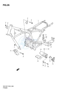 GN125 (E2) drawing FRAME (MODEL V W X)