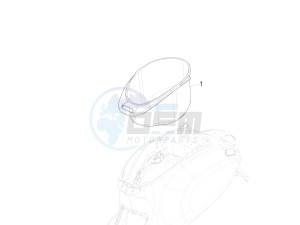 Sprint iGET 125 4T 3V ABS (EMEA) drawing Helmet huosing - Undersaddle