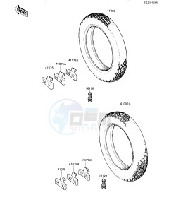 KZ 1300 A (A4) drawing TIRES