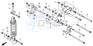 VTR1000F FIRE STORM drawing REAR CUSHION