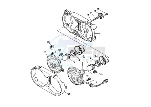 XTZ SUPER TENERE 750 drawing HEADLIGHT FOR HOLLAND