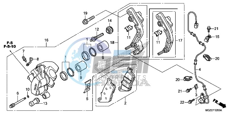 FRONT BRAKE CALIPER