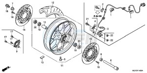 CBR1000RRC drawing FRONT WHEEL