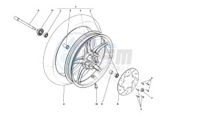 SONAR - 125 CC VTHLS1A1A 4T drawing FRONT WHEEL