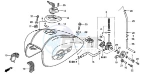 GL1500C drawing FUEL TANK