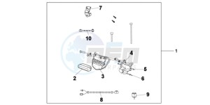 XL700VA9 UK - (E / ABS MKH SPC) drawing REAR FOG LIGHT