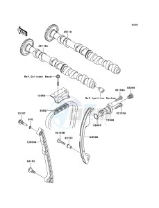 JET SKI ULTRA LX JT1500C8F EU drawing Camshaft(s)/Tensioner