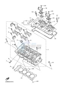 XJ6N 600 XJ6-N (NAKED) (20SS) drawing CYLINDER HEAD