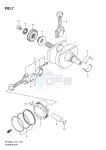 SFV650 (E21) Gladius drawing CRANKSHAFT