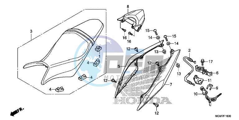 SEAT/ REAR COWL