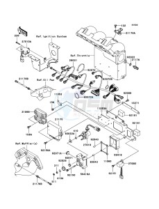 JET SKI STX-12F JT1200-D1 FR drawing Fuel Injection