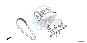 TRX420FPED TRX420 Europe Direct - (ED) drawing CAM CHAIN/TENSIONER