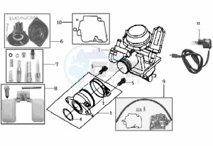 HD 125 EVO drawing CARBURATOR