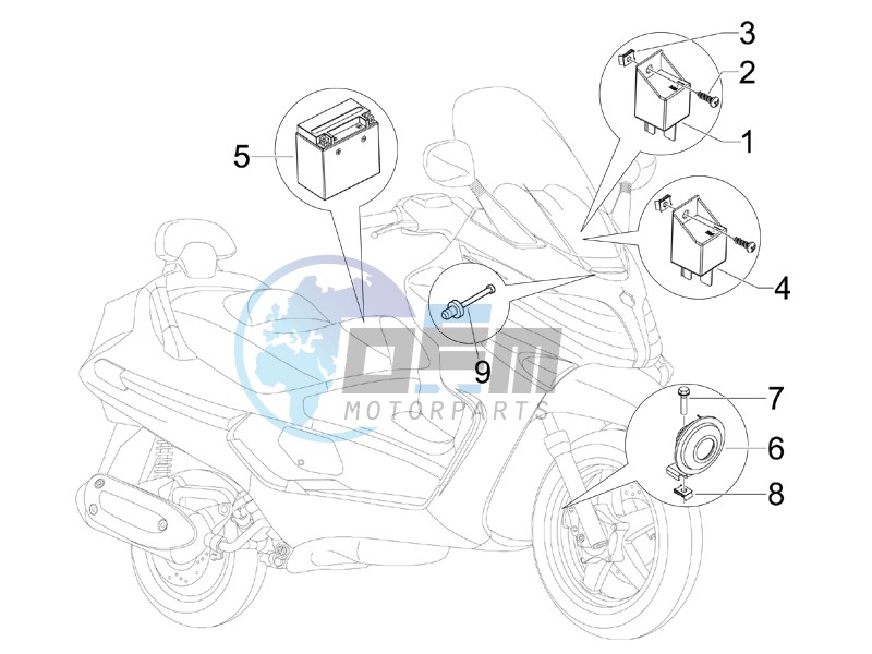 Remote control switches - Battery - Horn