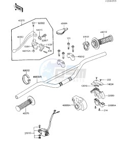 KX 250 D [KX250] (D2) [KX250] drawing HANDLEBAR