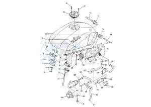 FZS FAZER (FZS600S) 600 drawing FUEL TANK FZS 600 S MY01