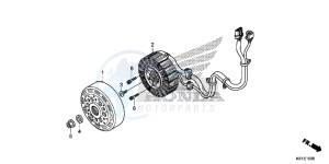 SH125ADE SH125AD UK - (E) drawing A.C.G. STARTER