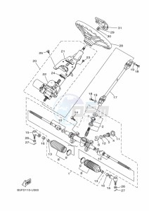 YXM700E YXM70VPXK (B5FF) drawing STEERING