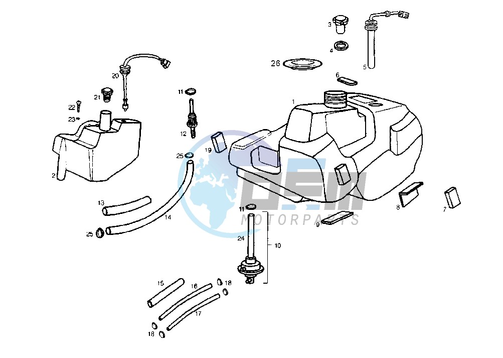 FUEL AND OIL TANK