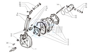 Ark LC X-TYPE- Red-Matt Black 50 drawing Cylinder- piston