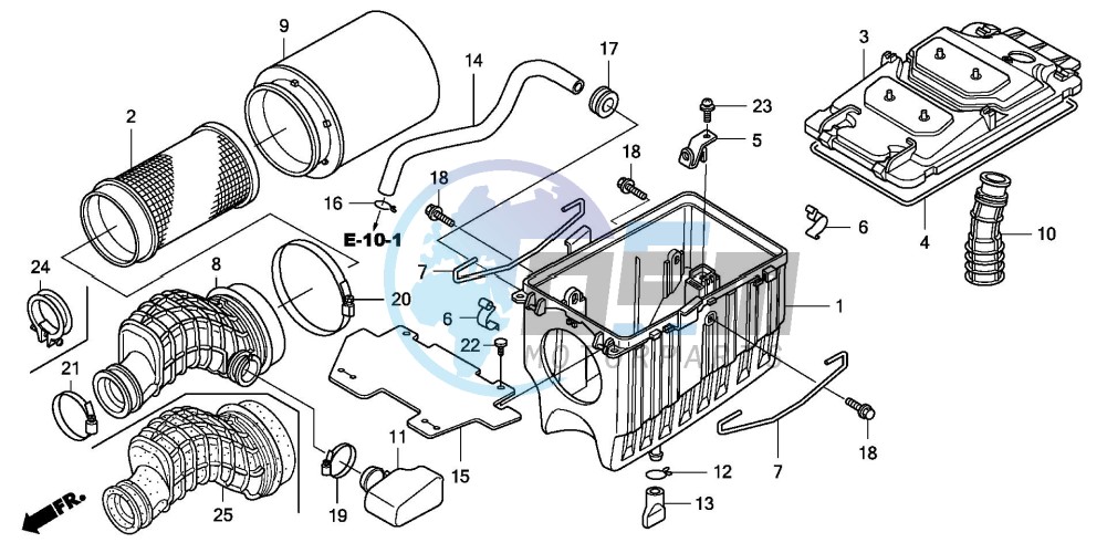 AIR CLEANER (TRX450R6,7,8/ER6,7,8)