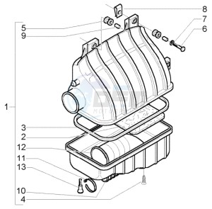 X9 500 Evolution (USA) drawing Air filter