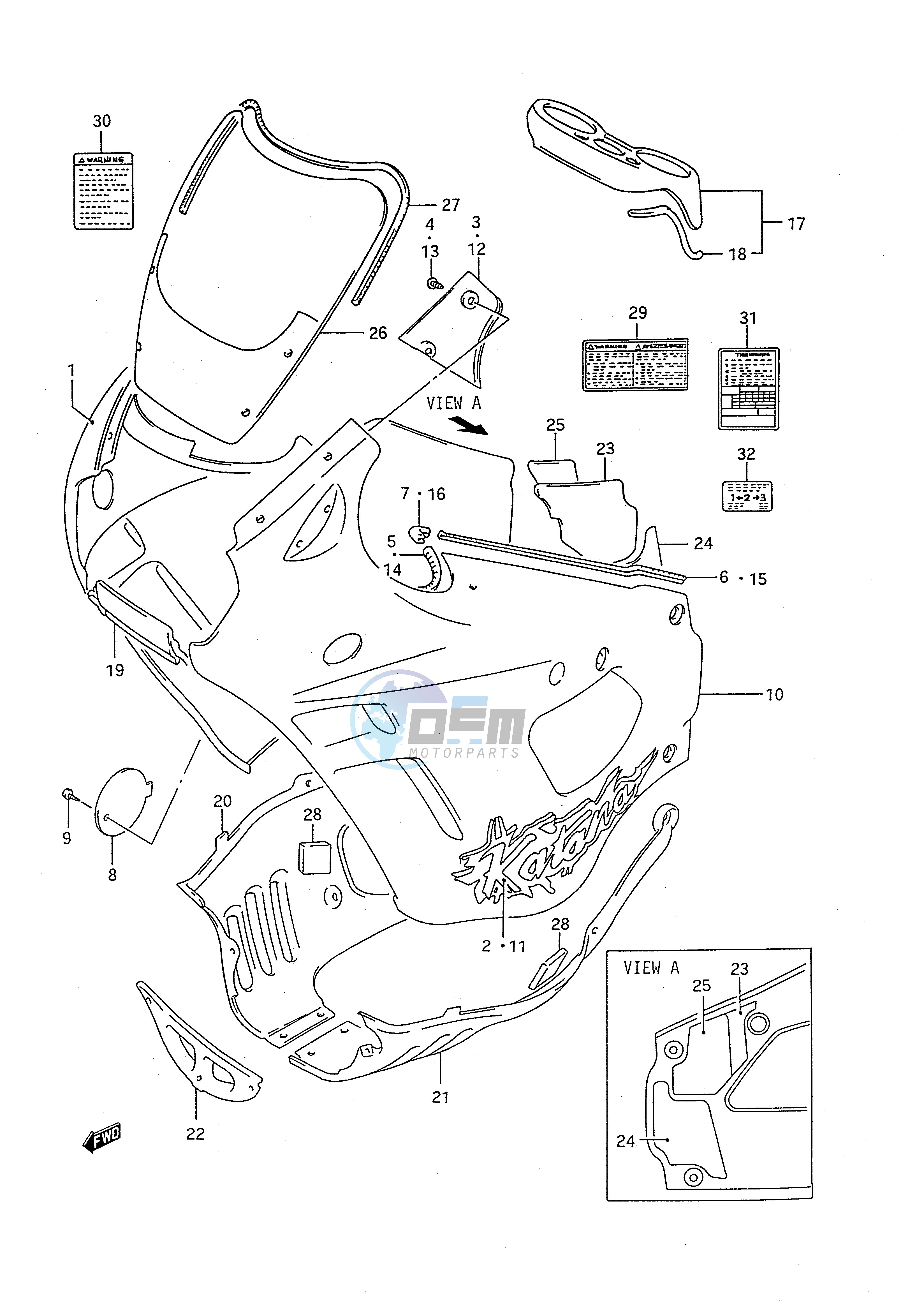 COWLING BODY (MODEL R)