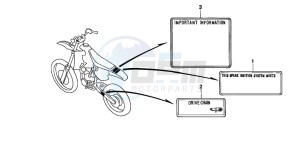 CR80RB drawing CAUTION LABEL