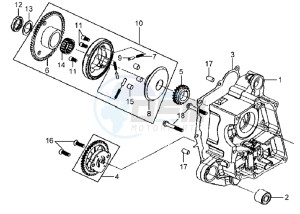 MIO 50 25KMH drawing CRANKCASE RIGHT / OIL PUMP