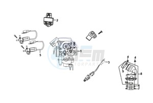 JET 4 50cc (L8) EU EURO4 drawing CARBURETOR / ECU UNIT