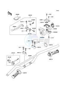 KX85/KX85-<<II>> KX85ACF EU drawing Handlebar