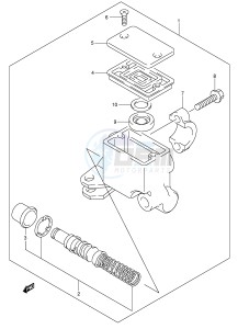 LT-A500F (P24) drawing FRONT MASTER CYLINDER