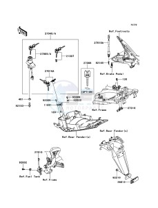 ER-6n ER650A6S GB XX (EU ME A(FRICA) drawing Ignition Switch