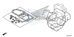 VFR1200FF VFR1200F UK - (E) drawing GASKET KIT B