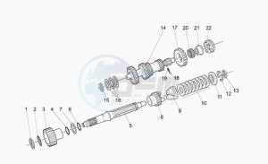 California 1100 Stone Special Sport drawing Primary gear shaft