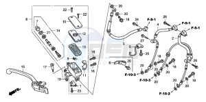 CBF600SA drawing FR. BRAKE MASTER CYLINDER (CBF600SA8/NA8)