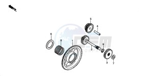 TRX500FA FOURTRAX FOREMAN drawing STARTING GEAR