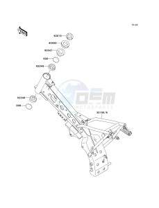 KLX 110 A (KLX110 MONSTER ENERGY) (A6F-A9FA) A9FA drawing FRAME