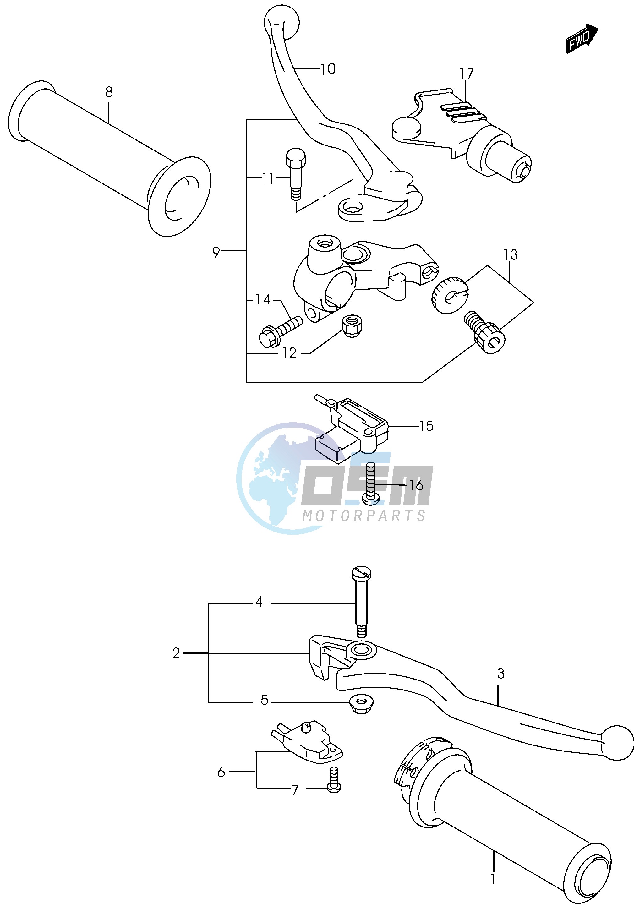 HANDLE LEVER (MODEL K2)