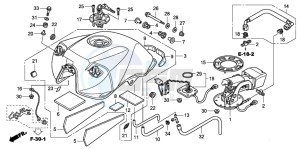 CBF600NA drawing FUEL TANK (CBF600S8/SA8)