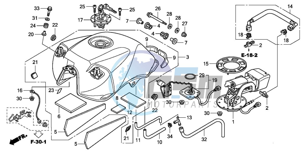 FUEL TANK (CBF600S8/SA8)