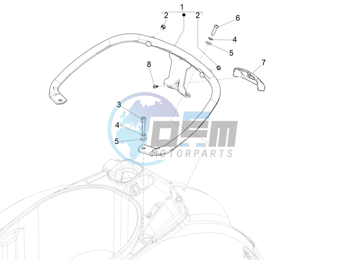 Rear luggage rack