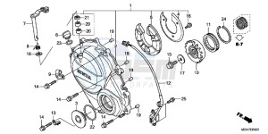 CBR600FC drawing RIGHT CRANKCASE COVER